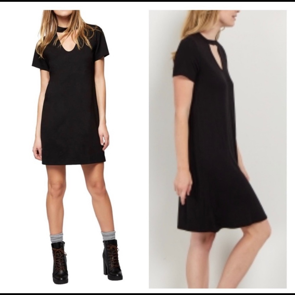 NWT Black Mock Neck Swing Dress XL